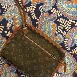 Louis Vuitton Monogram Brown Wristlet